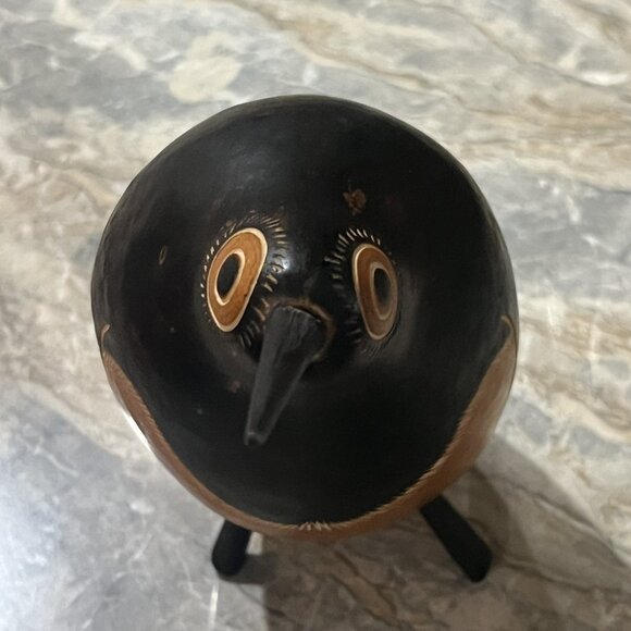 Bertha Medina Bird Gourd Peruvian Signed Hand Carved Folk Art Made in Peru - Picture 8 of 17